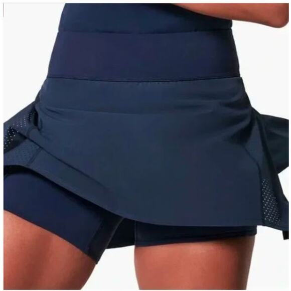 Spanx Women's Get Moving Skort 17" Skirt NWT 189 Navy Blue Sz XS - Picture 2 of 13